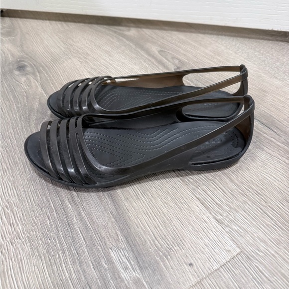 CROCS Women's Black Flats - Picture 2 of 7